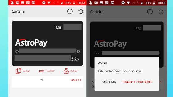 cartao astropay reembolsavel