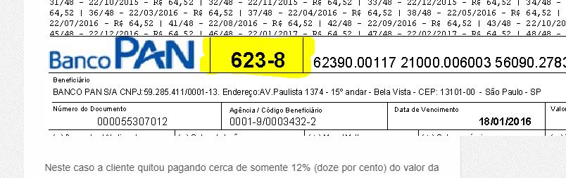 codigo banco pan boleto