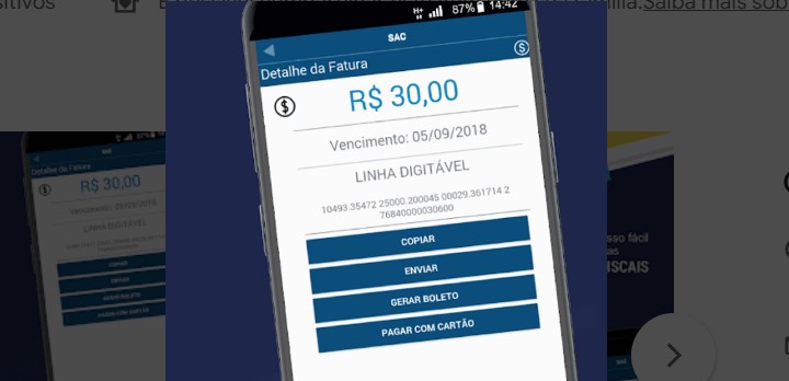 fatura enternet 2ª via boleto