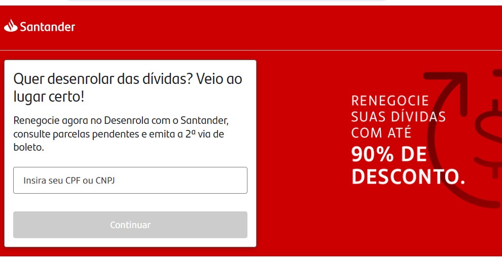 2ª Via Boleto Santander Acordo